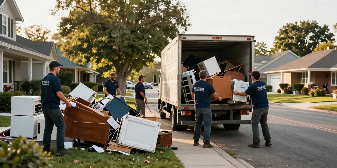 team engaged in target Junk Removal Vancouver service, clearing clutter from home