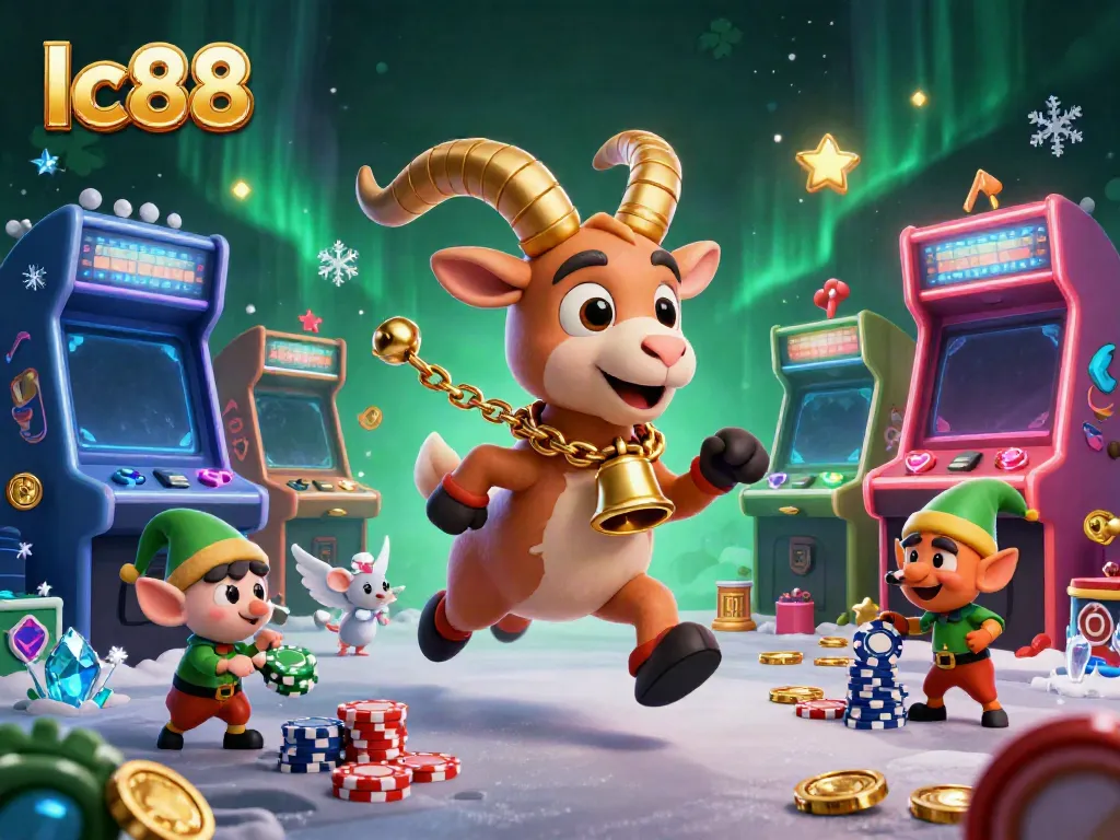 Experience lively action at lc88's holiday-horror casino as Krampus, a tiny angel mouse, and naughty elf gremlins take center stage.