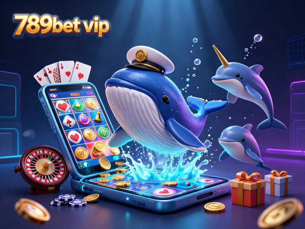 Engage with 789bet vip, showcasing a vivid 3D illustration with a whimsical casino theme.