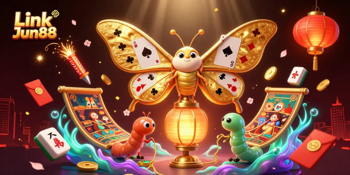 Experience vibrant action and excitement at Link Jun88, featuring golden elements and immersive casino atmosphere.
